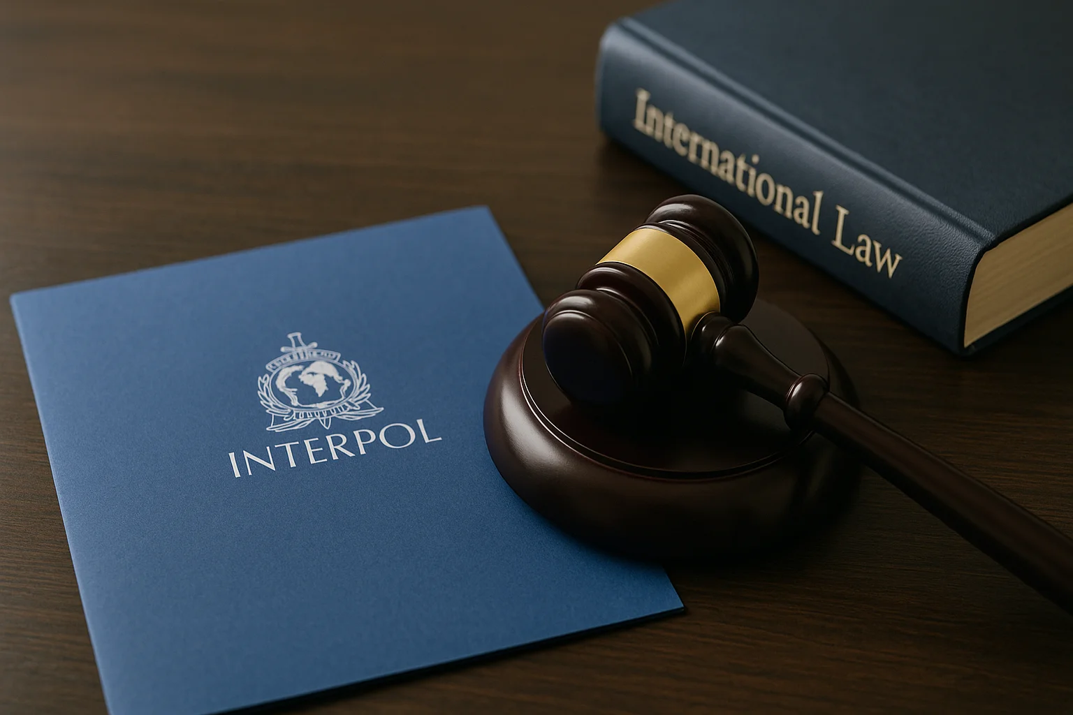 Circular azul de INTERPOL